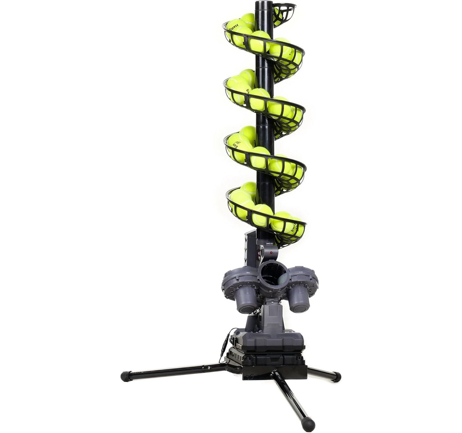 Furlihong Tennis Ball Machine with Stable Triangular Iron Base and Adjustable Speed Oscillating Function with Carrying Bag for All Skill Levels