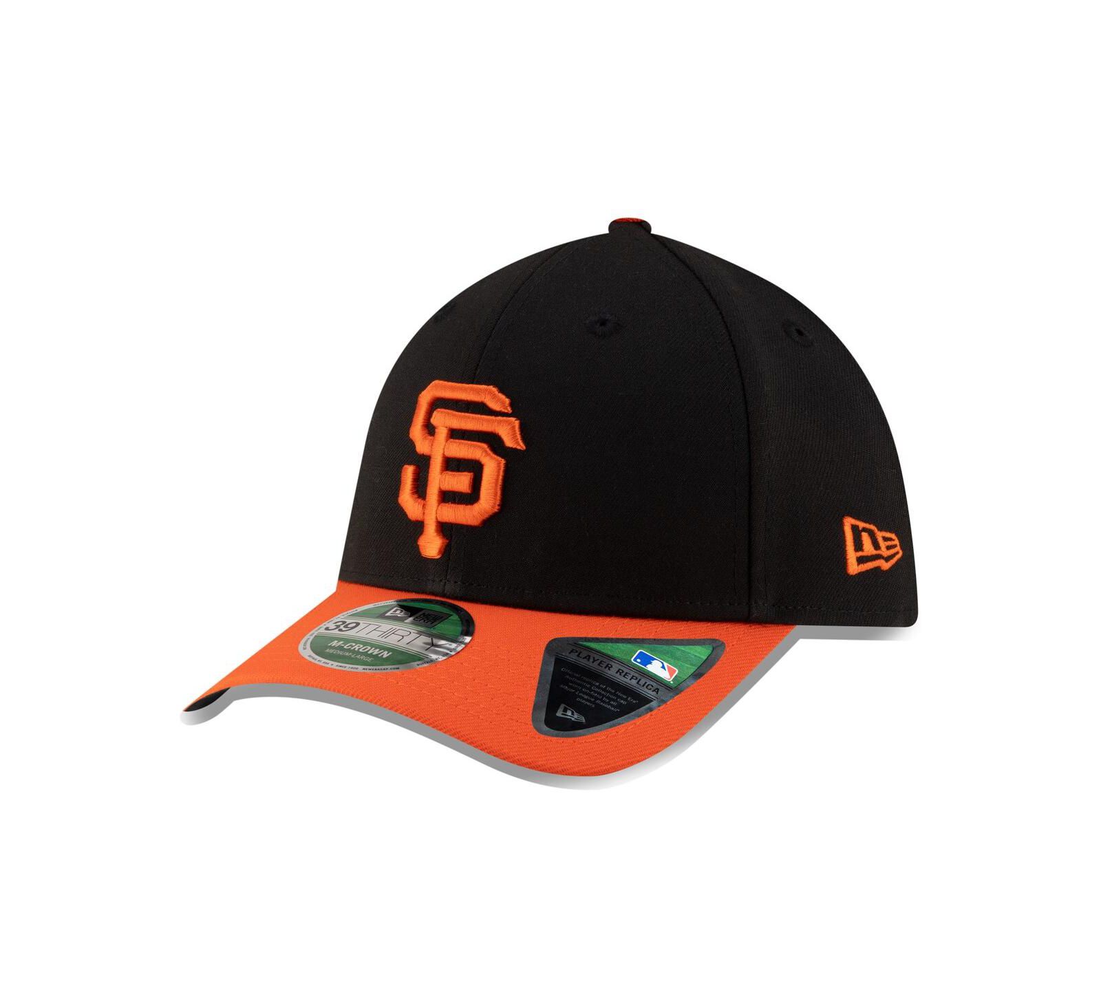 New Era Мужская Black San Francisco Giants Alternate Player Replica 39THIRTY M-Crown Flex Hat
