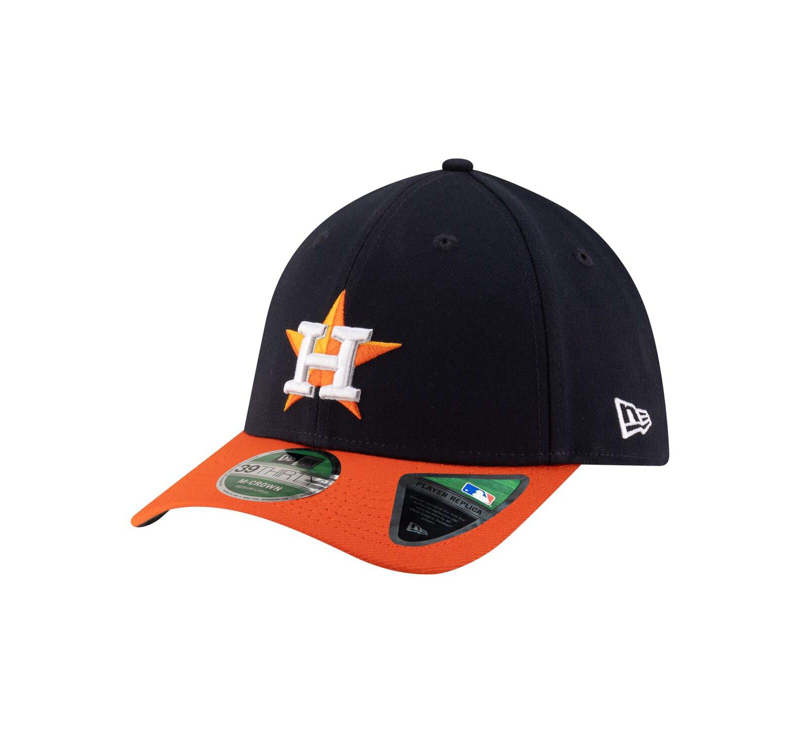 Мужская кепка New Era Houston Astros Player Replica 39THIRTY M-Crown Flex Hat, темно-синяя