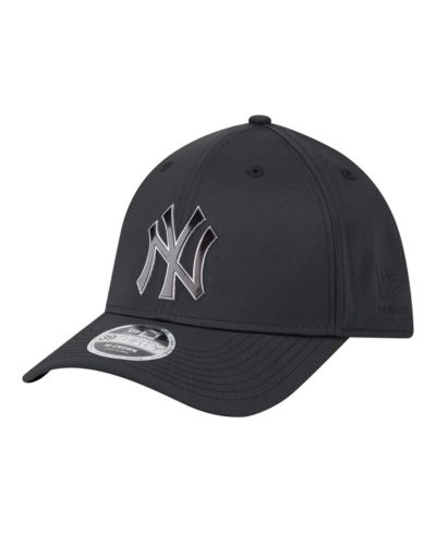New Era Men's Black New York Yankees Metallic 39THIRTY M-Crown Flex Hat