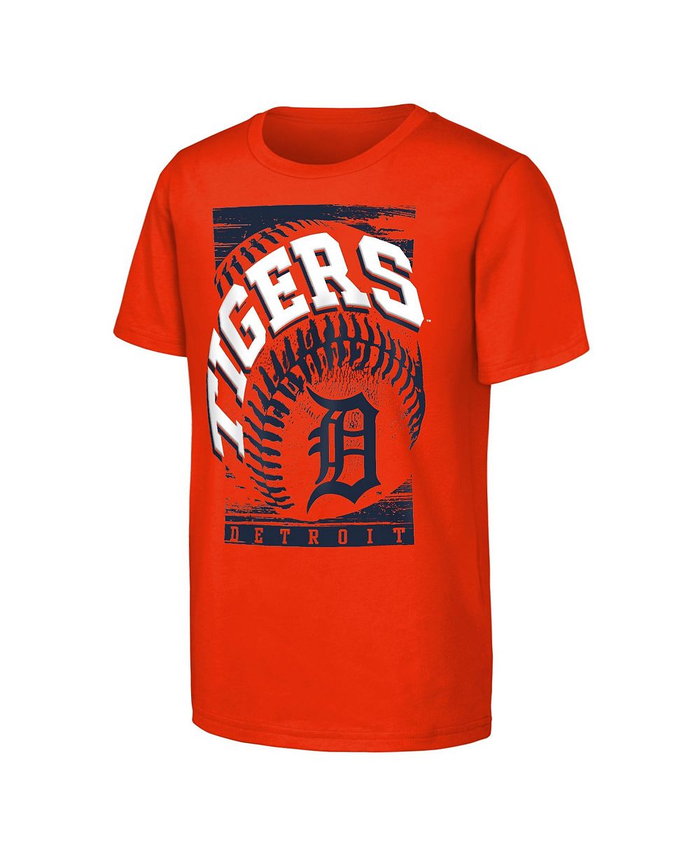 Детская футболка Outerstuff Detroit Tigers Speed Pitch оранжевого цвета