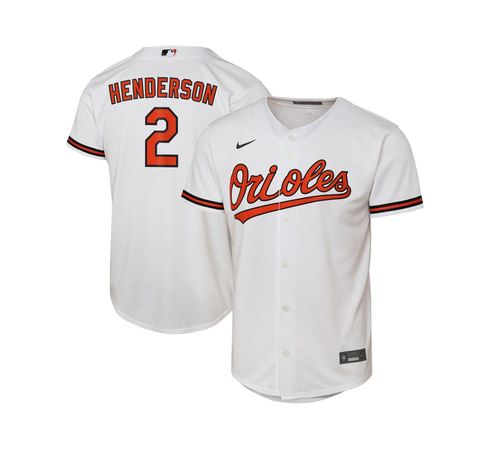 Nike Реплика джерси Gunnar Henderson White Baltimore Orioles Home Player