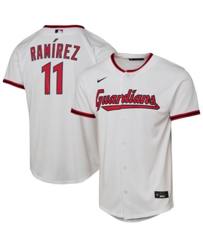 Nike Big Boys and Girls José Ramírez White Cleveland Guardians Home Replica Player Jersey