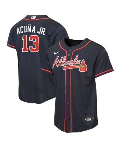Nike Детское реплика-джерси Ronald Acuña Jr. Atlanta Braves, темно-синий