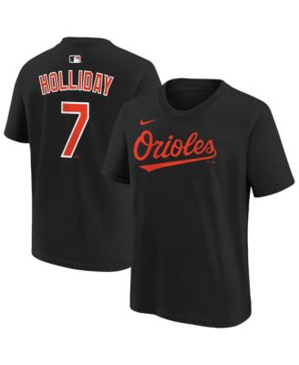 Футболка Nike Jackson Holliday Baltimore Orioles с именем и номером для мальчиков и девочек, черная