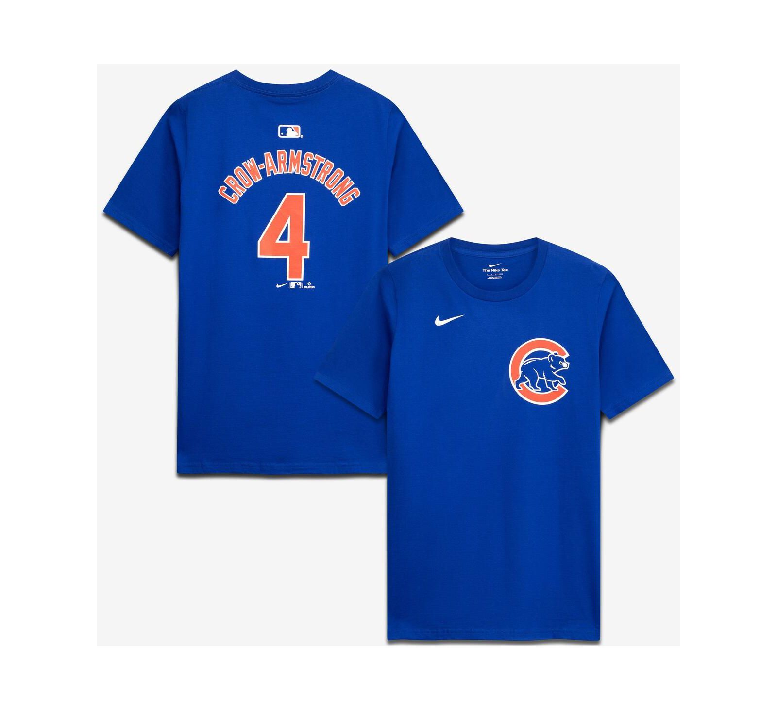 Футболка Nike Pete Crow-Armstrong Royal Chicago Cubs для мальчиков и девочек