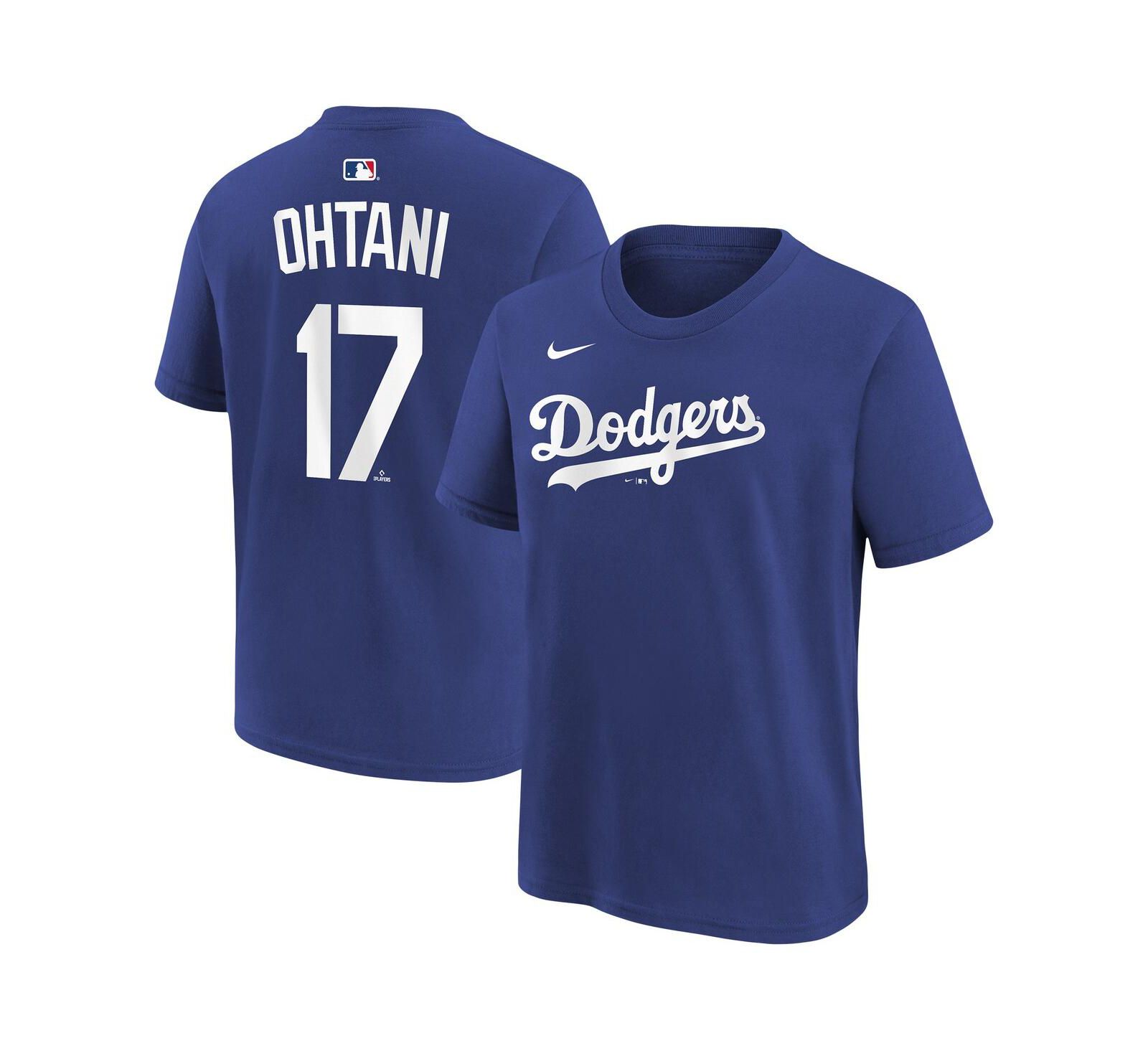 Nike Big Boys and Girls Shohei Ohtani Royal Los Angeles Dodgers Name & Number T-Shirt