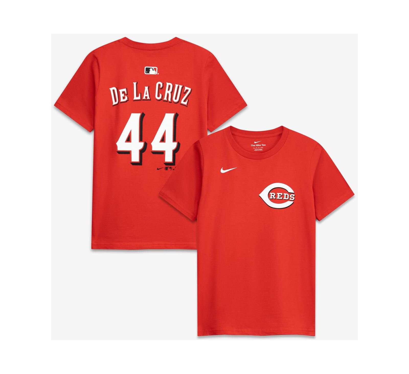 Футболка Nike Big Boys and Girls Elly De La Cruz Red Cincinnati Reds Name & Number