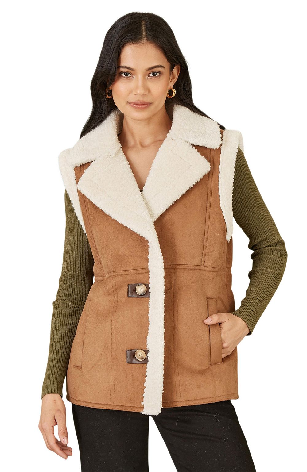 Yumi Женский Button Up Gilet
