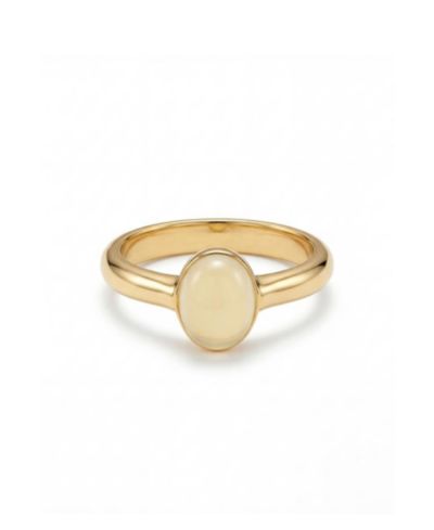 seree Halo Chalcedony Cabochon Ring