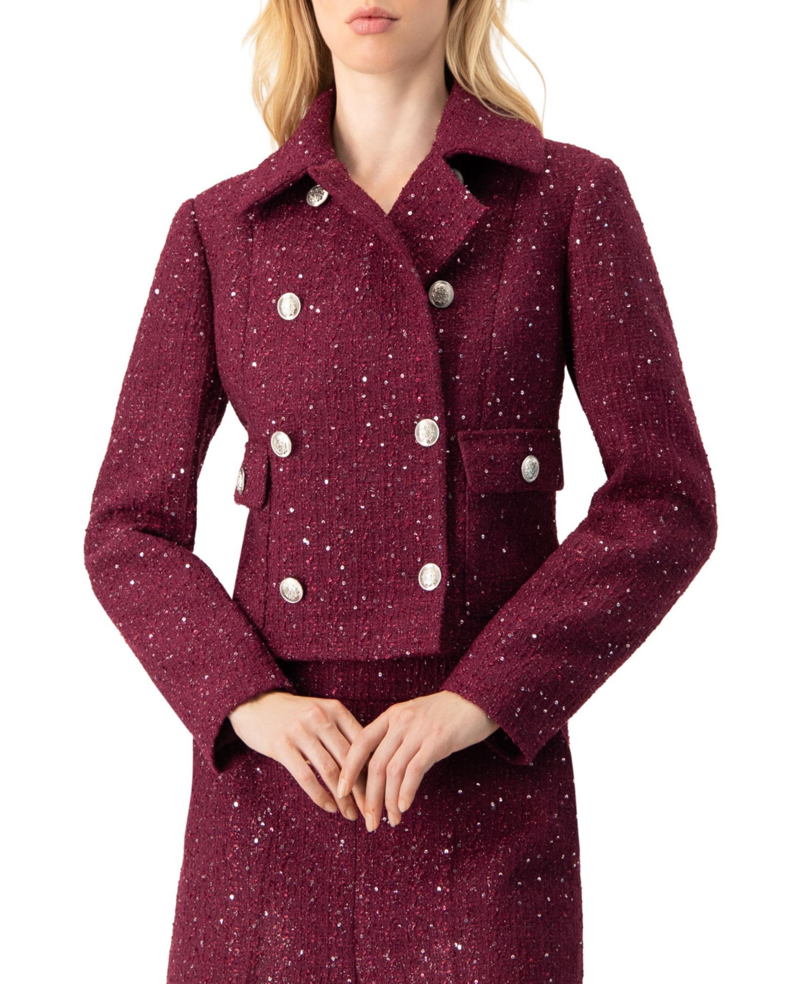 Ivonne Women's Double-Breasted Short Jacket