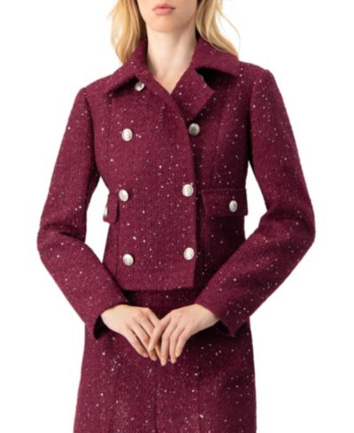 Ivonne Women's Double-Breasted Short Jacket