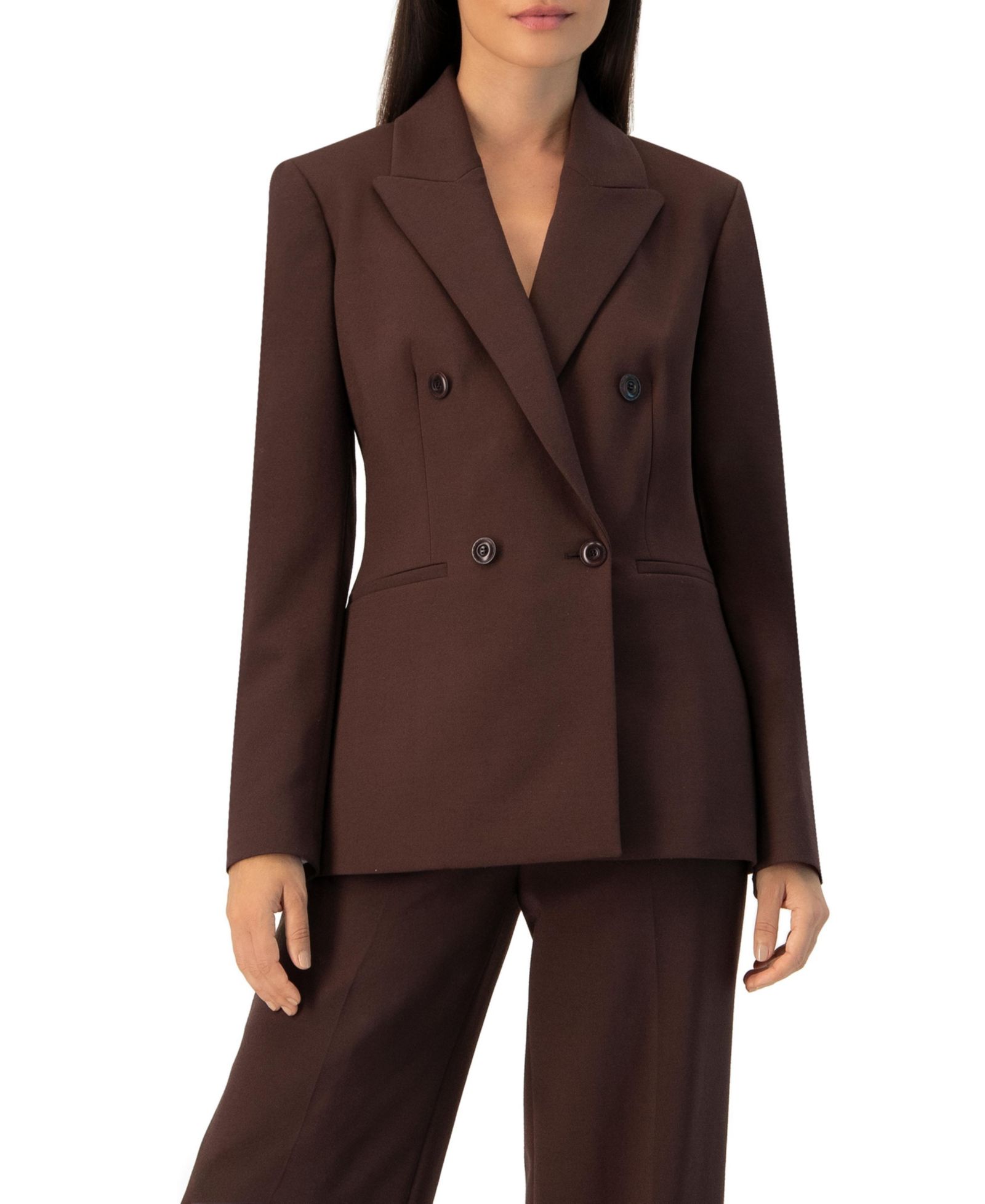Ivonne Women's Tailored Double Breasted Blazer