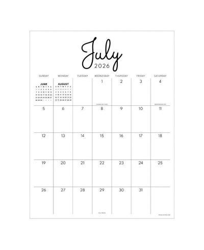 TF Publishing Paper Goods July 2026 - June 2027 Large Art Poster Wall Calendar