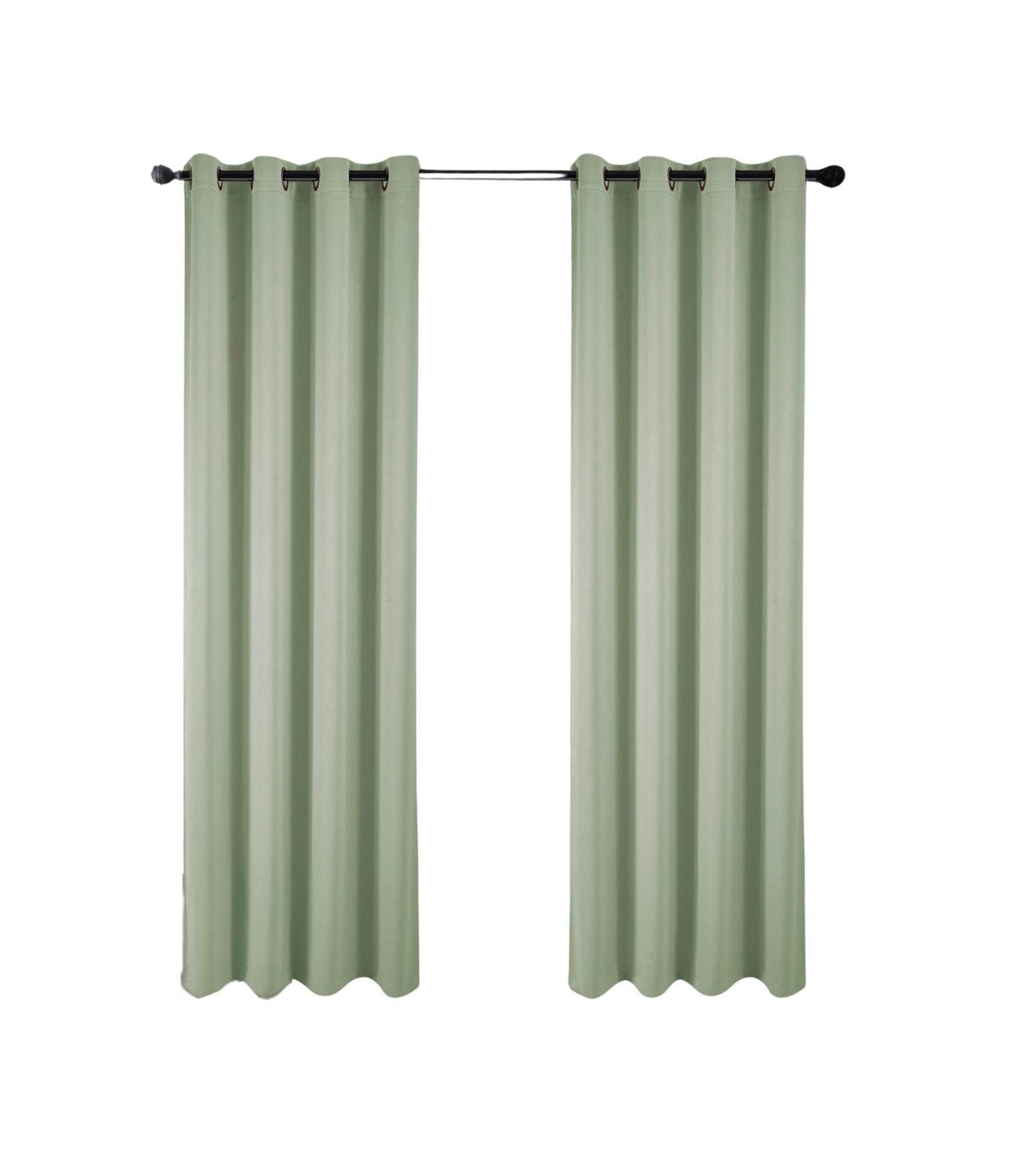 RT Designers Collection 100% Polyester 250 GSM Riley 100% Blackout Grommet Panel 54" x 45" Sage