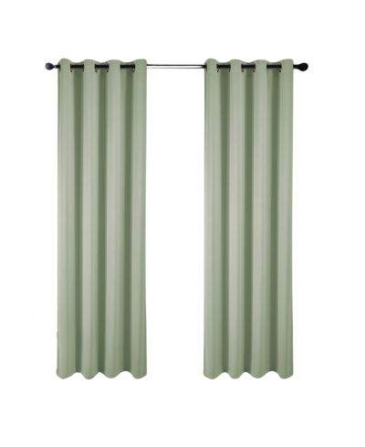 RT Designers Collection 100% Polyester 250 GSM Riley 100% Blackout Grommet Panel 54" x 45" Sage