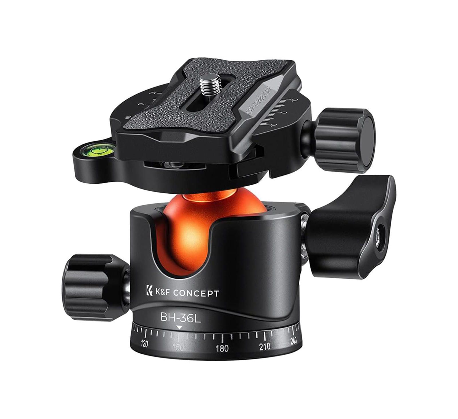 KandF Concept KF Concept BH-36L 36mm Aluminum Panoramic Tripod Ball Head with QR Plate