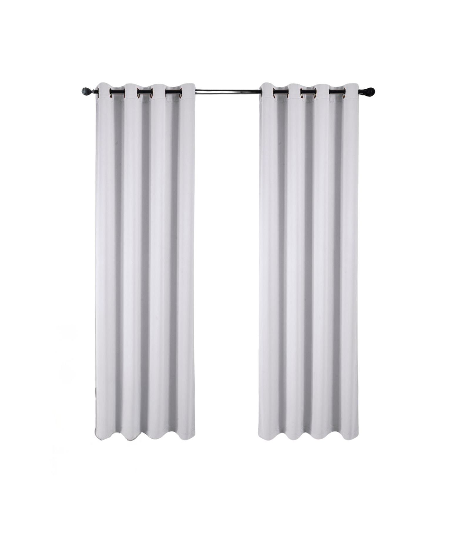 Штора RT Designers Collection 100% Polyester 250 GSM Riley 100% Blackout Grommet 54" x 45" White