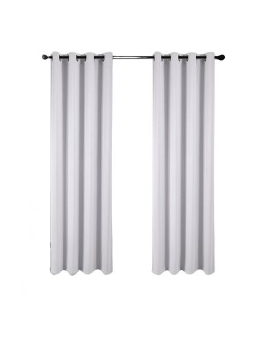 Штора RT Designers Collection 100% Polyester 250 GSM Riley 100% Blackout Grommet 54" x 45" White