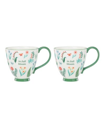 Набор кружек Oneida First Blooms Green, 2 шт.