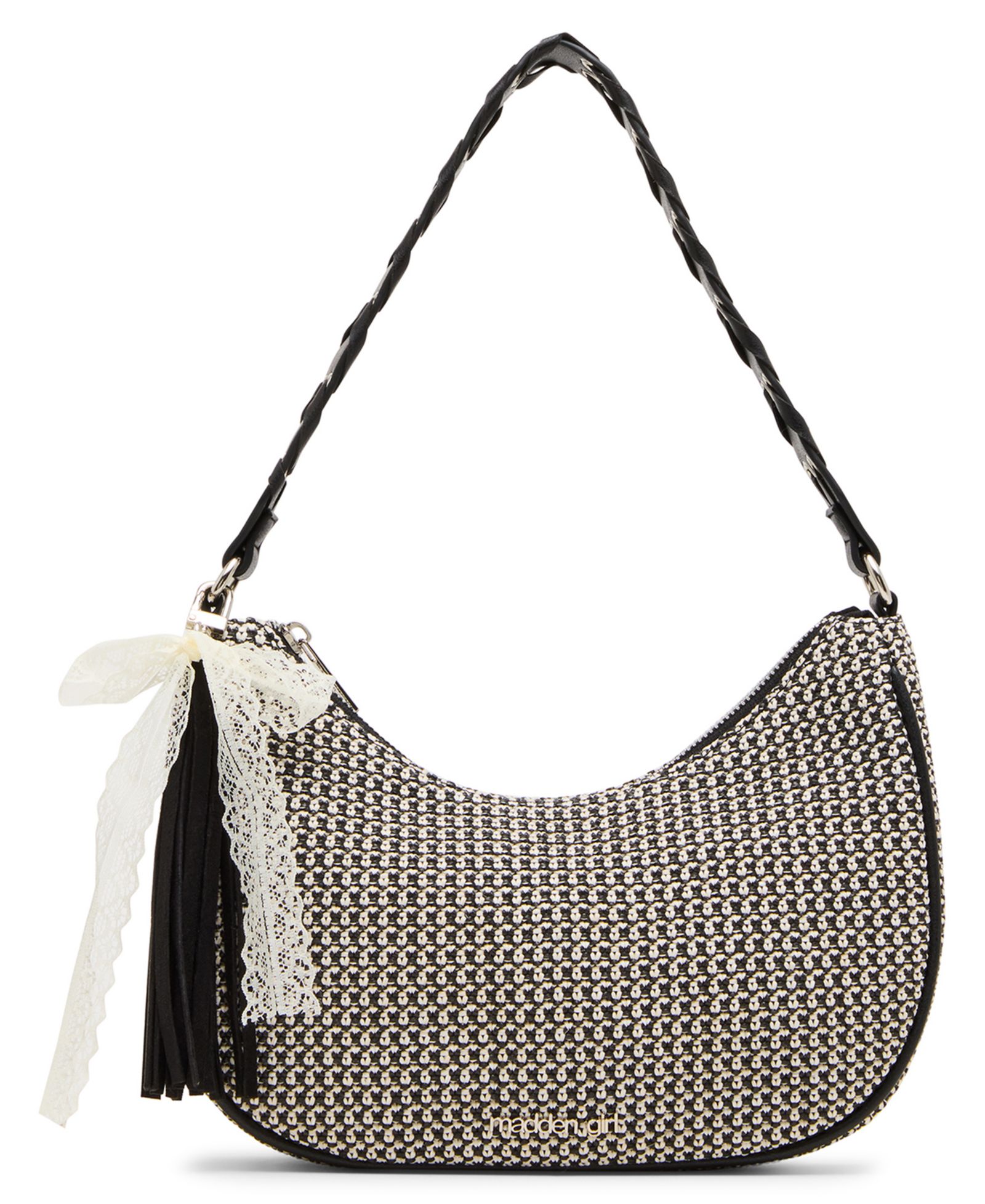 Madden Girl Indigov Straw Small Shoulder Bag