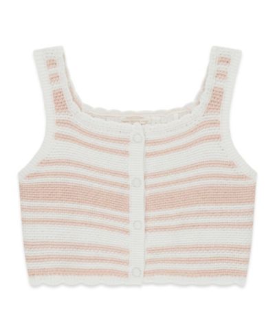 GUESS Girls' 7-16 Crochet Sleeveless Top