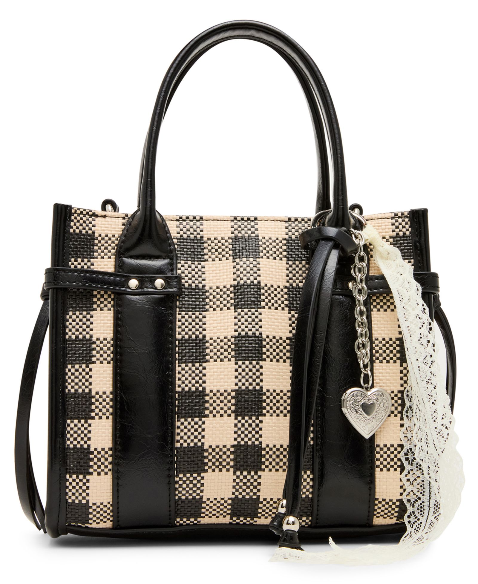 Madden Girl Logans Straw Mini Tote Bag