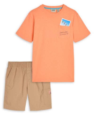 SCOTCH & SODA комплект из футболки с коротким рукавом и шорт для мальчиков, 2 части