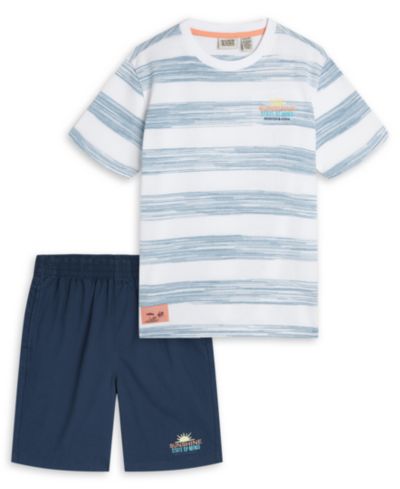 Детский комплект SCOTCH & SODA из футболки и шорт в полоску, 2-Piece Set