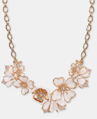 Anne Klein Текстурное колье с цветами, 16" + 3" удлинитель