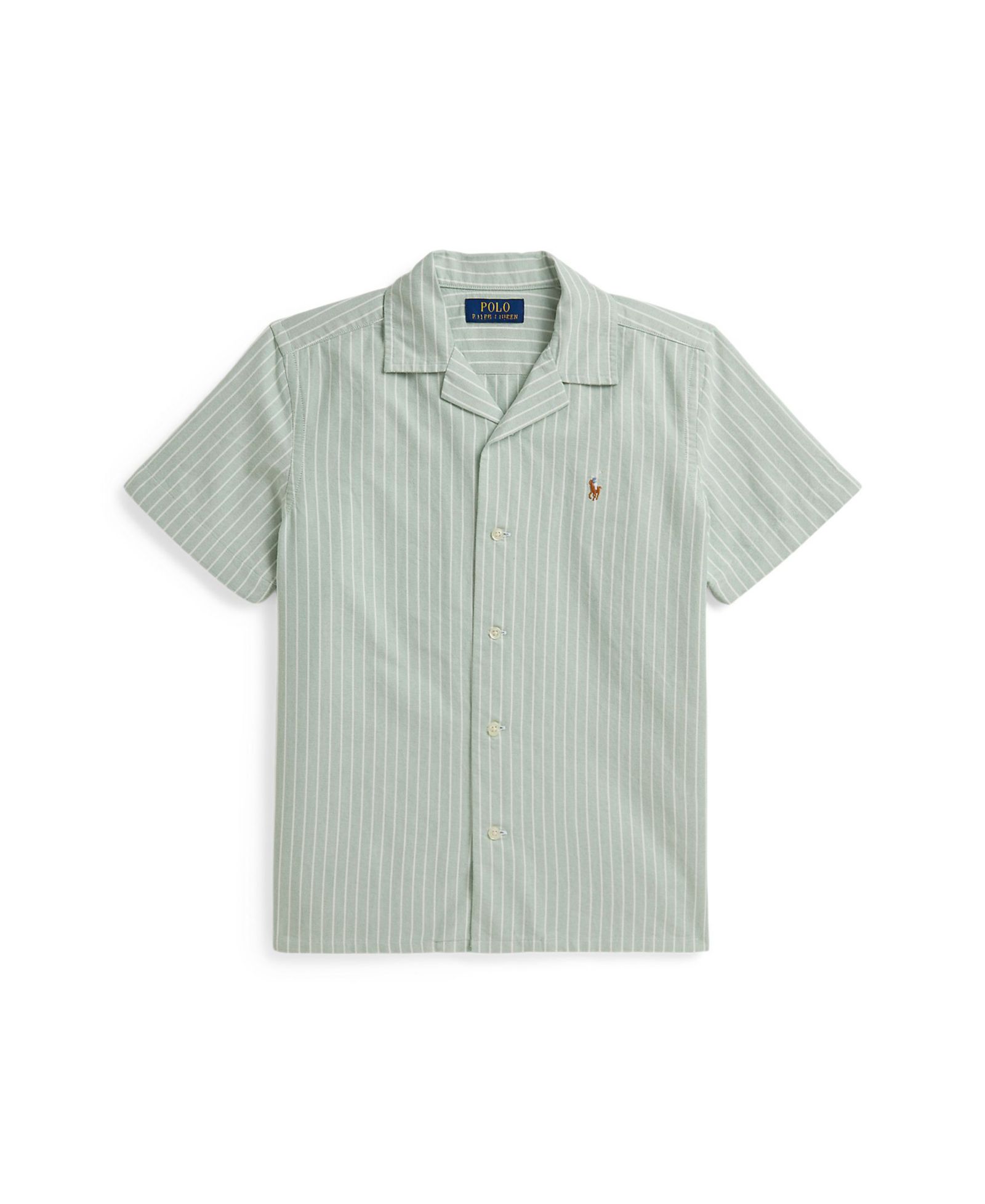 Детская рубашка Polo Ralph Lauren 8-20 в полоску Oxford Camp