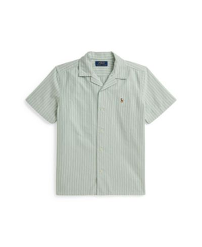 Детская рубашка Polo Ralph Lauren 8-20 в полоску Oxford Camp