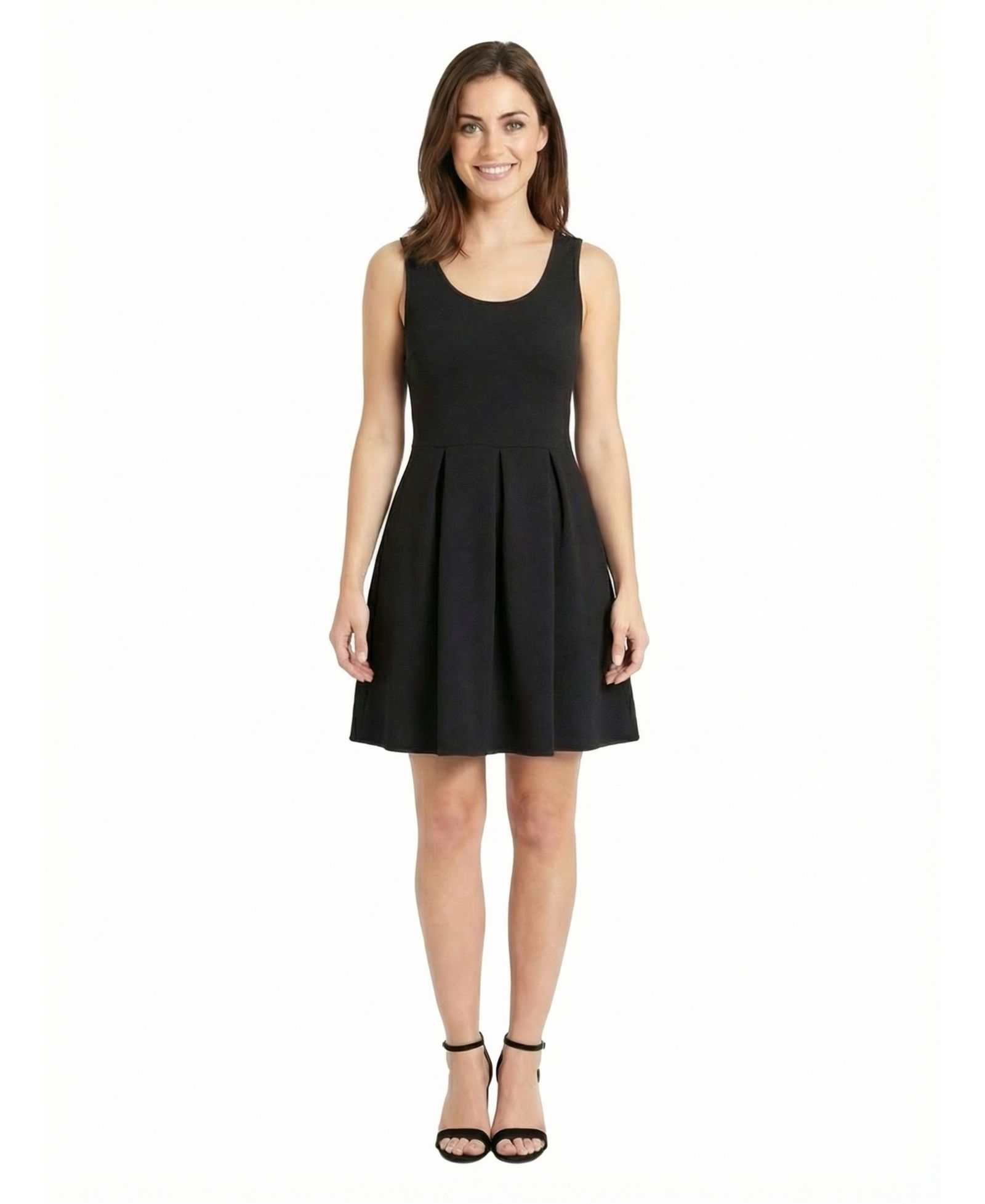 24seven Comfort Apparel женское платье Petite с плиссировкой и вырезом лодочкой