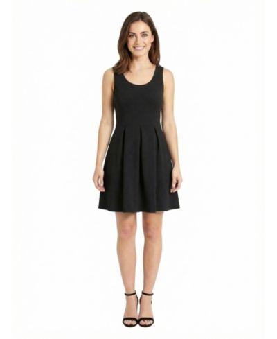 24seven Comfort Apparel женское платье Petite с плиссировкой и вырезом лодочкой