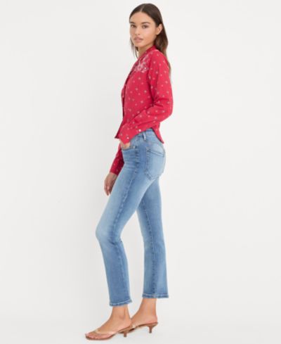 Женские джинсы Good American Dolly Joleans Mid-Rise Straight-Leg