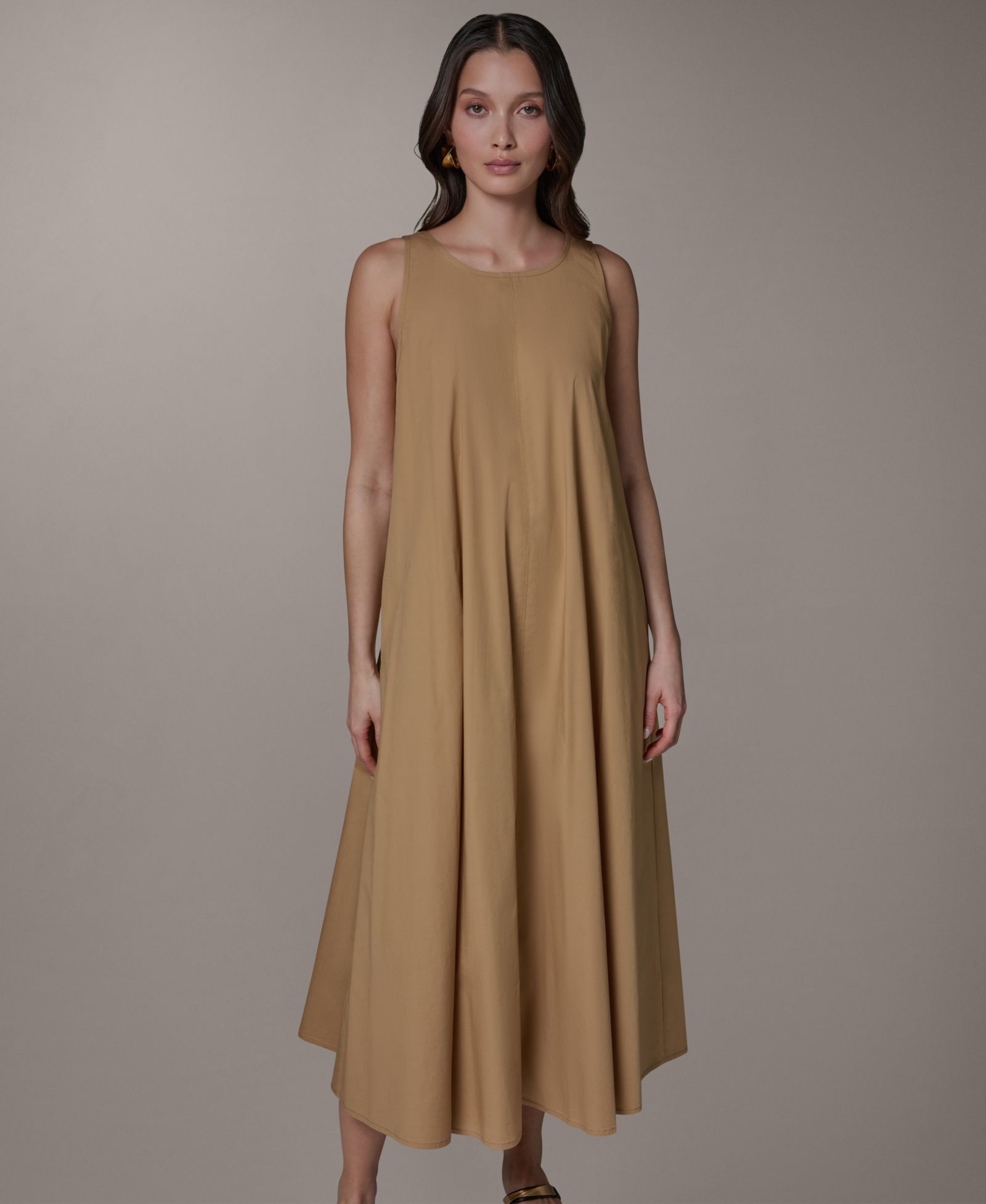 Donna Karan Weekend Женское платье макси без рукавов с завязками на спине