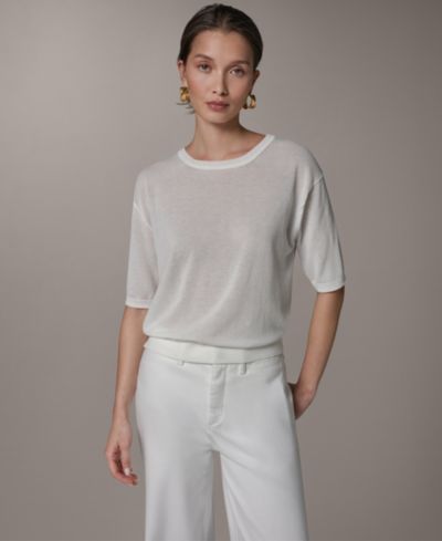 Donna Karan Weekend Женский джемпер с круглым вырезом