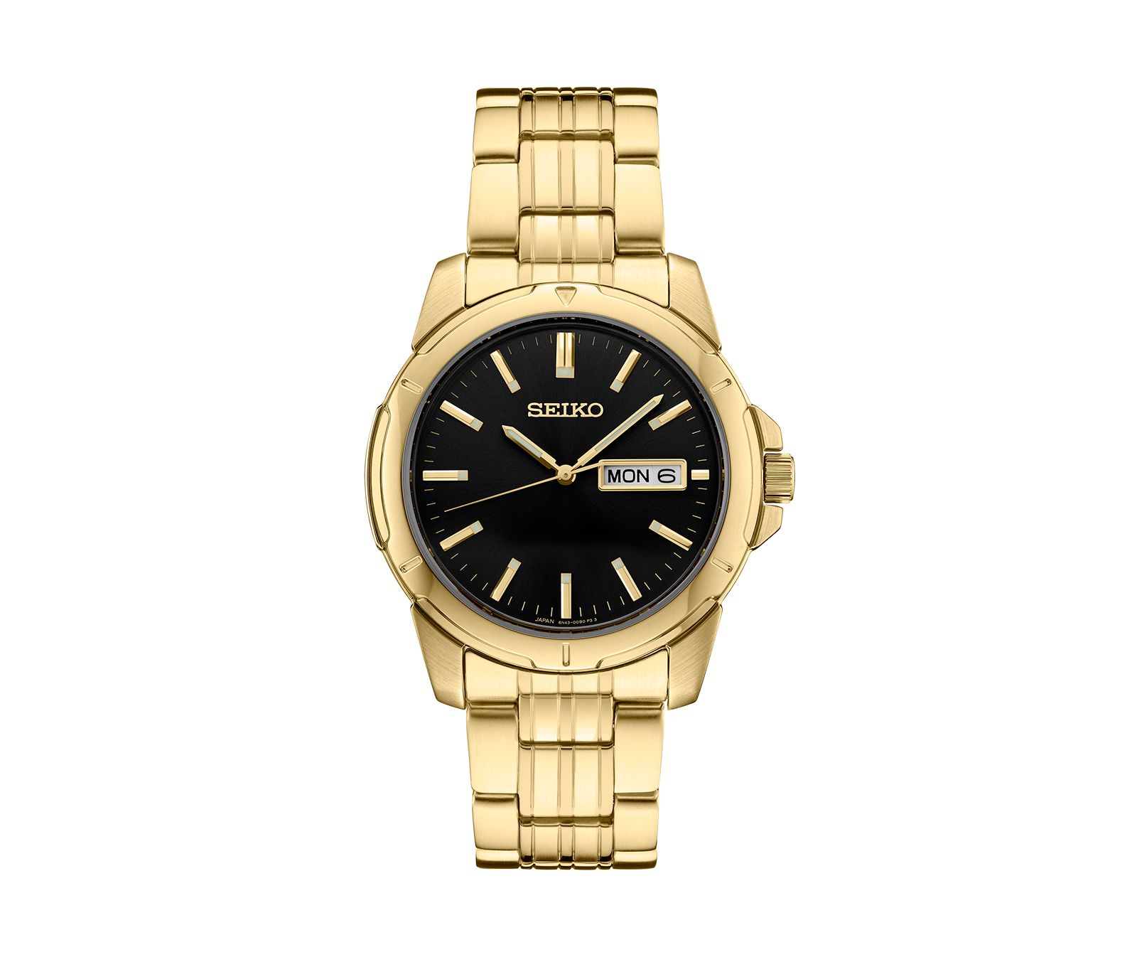Seiko Men's Gold Stainless Steel Dial Bracelet Watch, 39.6mm