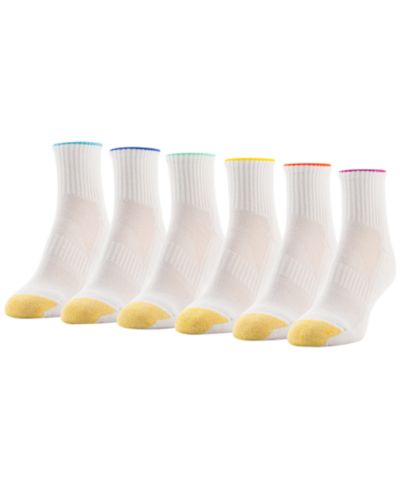 Женские спортивные носки Gold Toe Half Cushion Quarter, 6-Pack