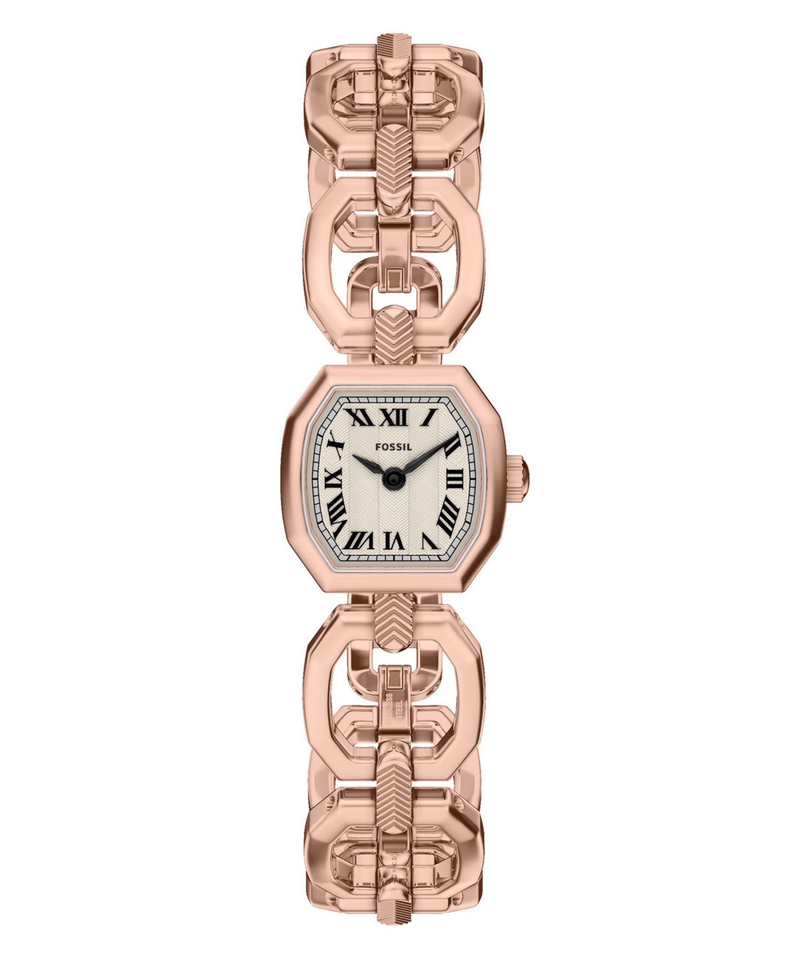Fossil Women's Harlow Mini Two-Hand Rose Gold-Tone Stainless Steel Watch 20mm