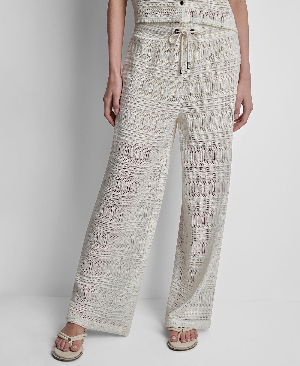 DKNY Women's Straight-Leg Drawstring Pants