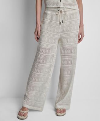 DKNY Women's Straight-Leg Drawstring Pants