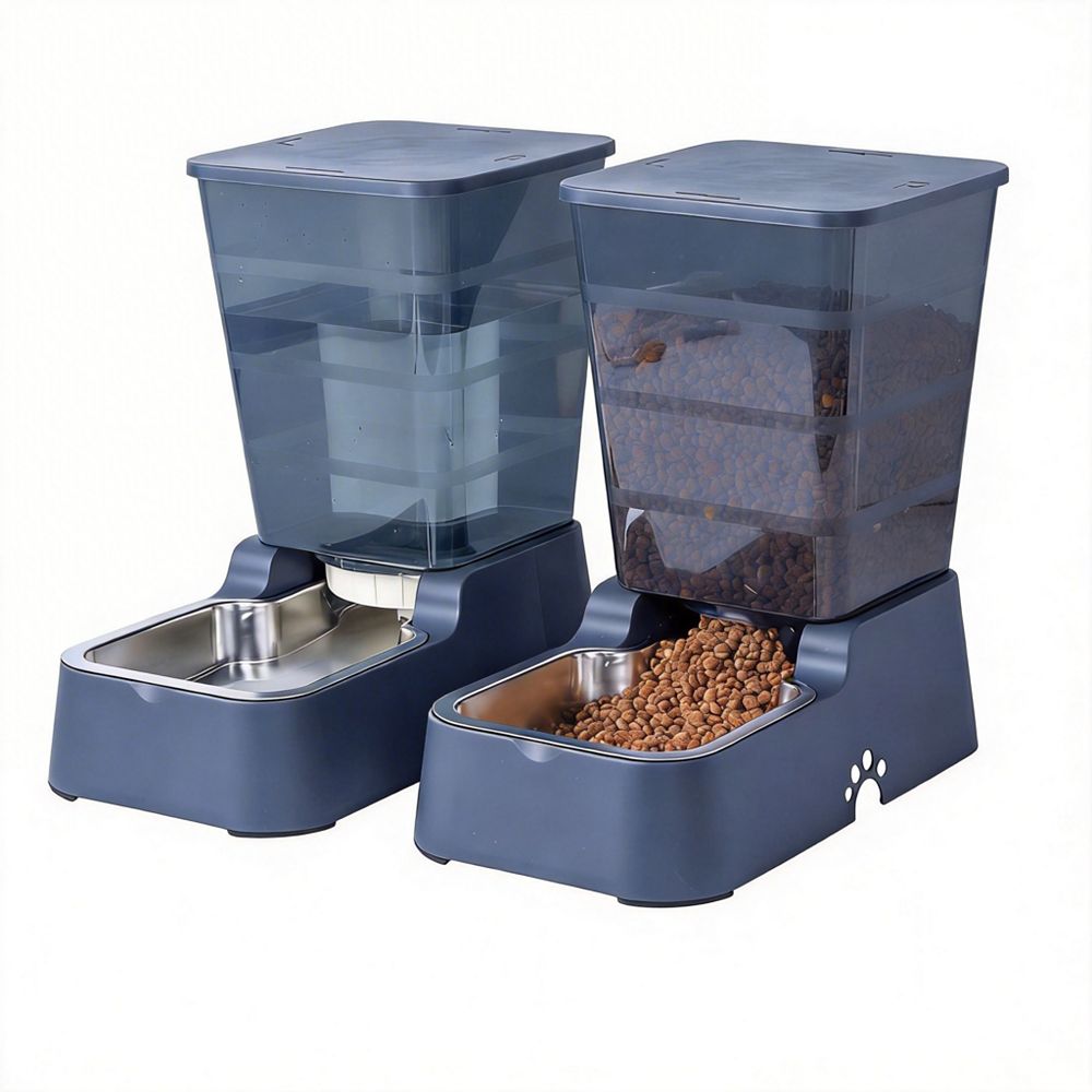 ARONKL Automatic Pet Feeder and Water Dispenser, 5.2L Capacity, BPA Free, Durable Design