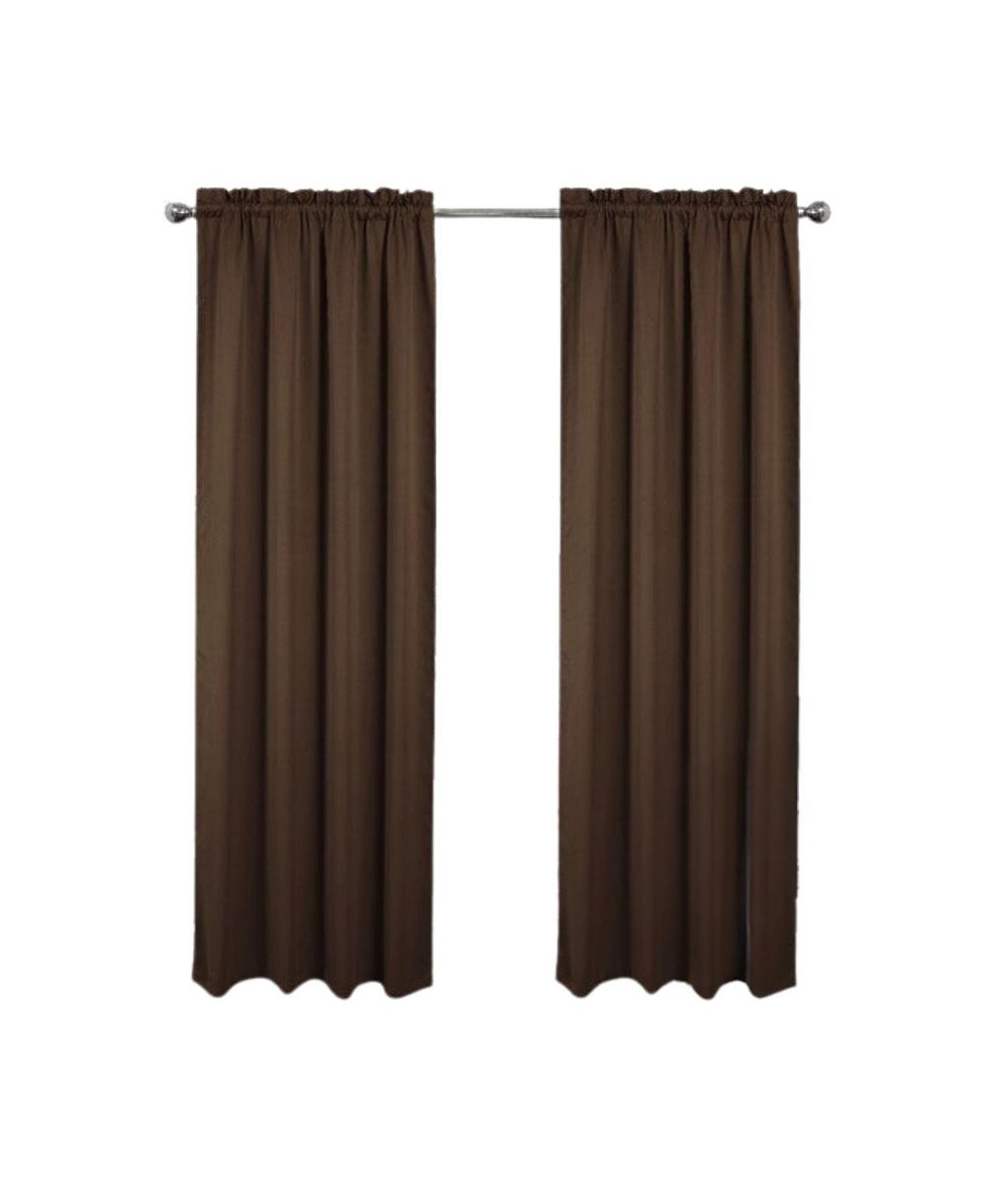 Штора RT Designers Collection 54" x 84", 100% полиэстер, черная blackout