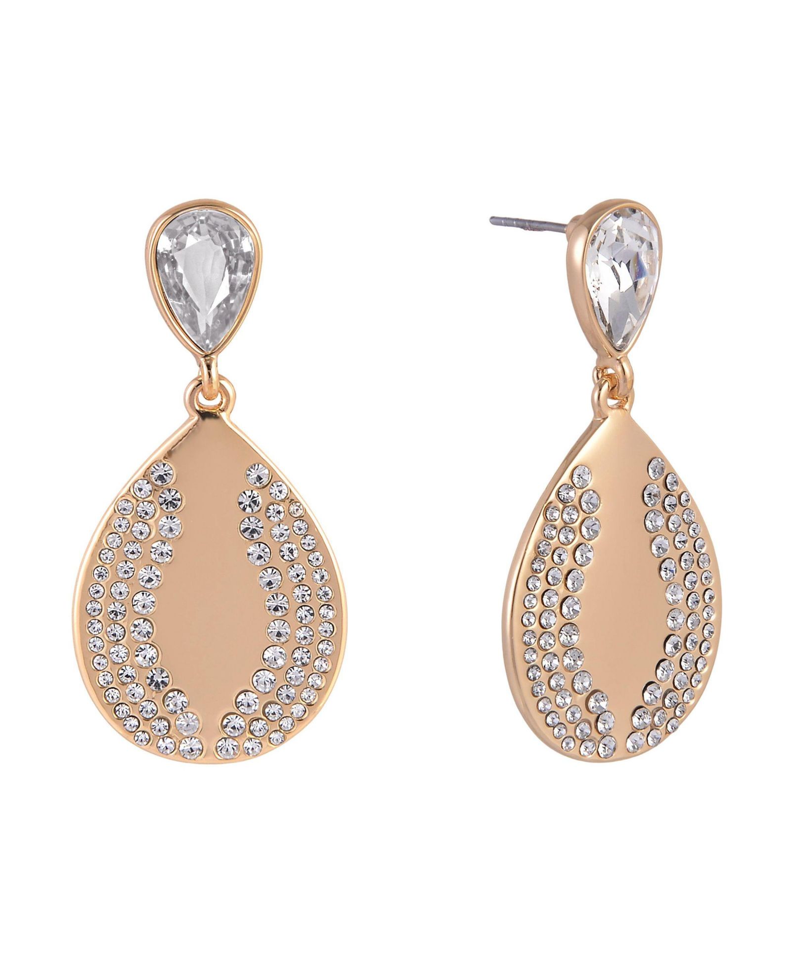 Серьги Laundry by Shelli Segal Gold Tone Teardrop