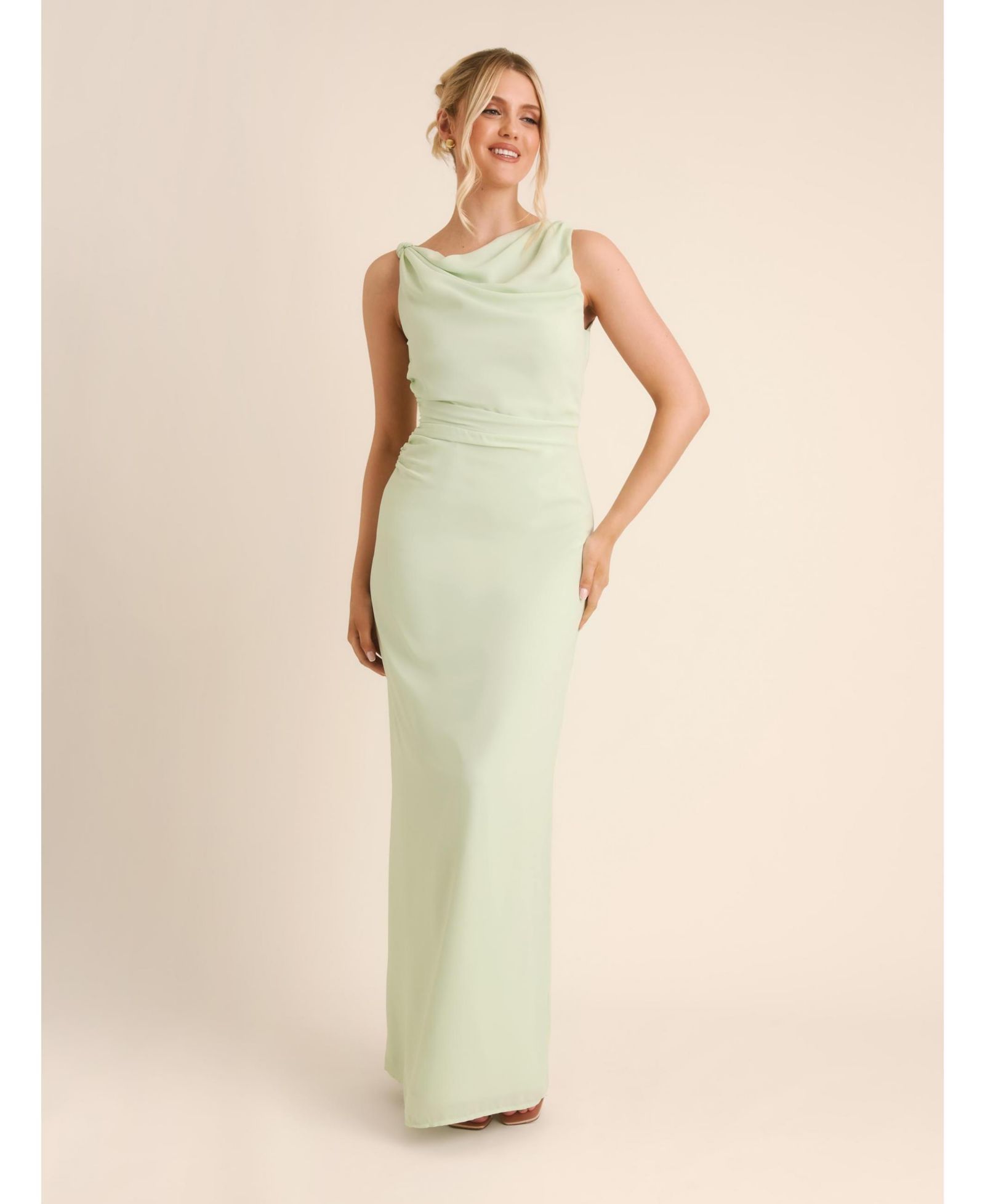 Женское шифоновое платье для подружек невесты Six Stories Twist Asym Chiffon