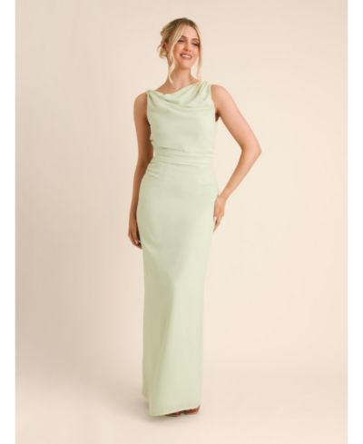 Six Stories Women's Twist Asym Chiffon Bridesmaid Dress