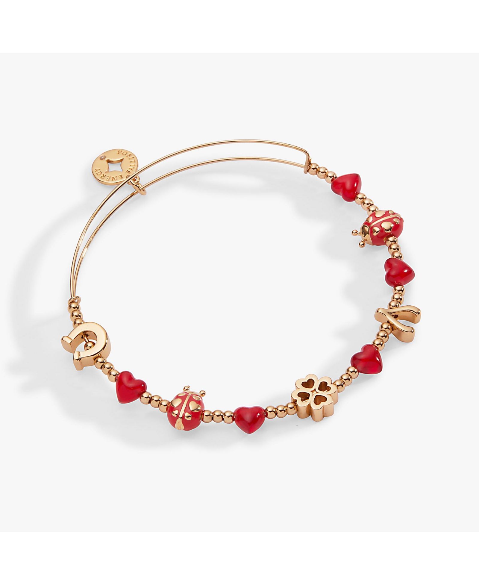 Браслет Alex and Ani Lucky Ladybug Beaded Bangle