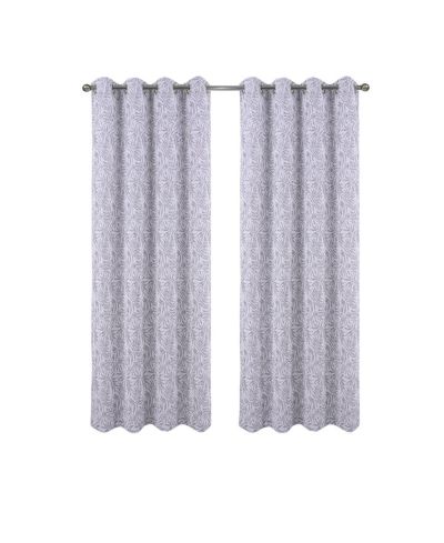 RT Designers Collection 100% Polyester 140 GSM Liana Jacquard Grommet Curtain Panel 54" x 84"
