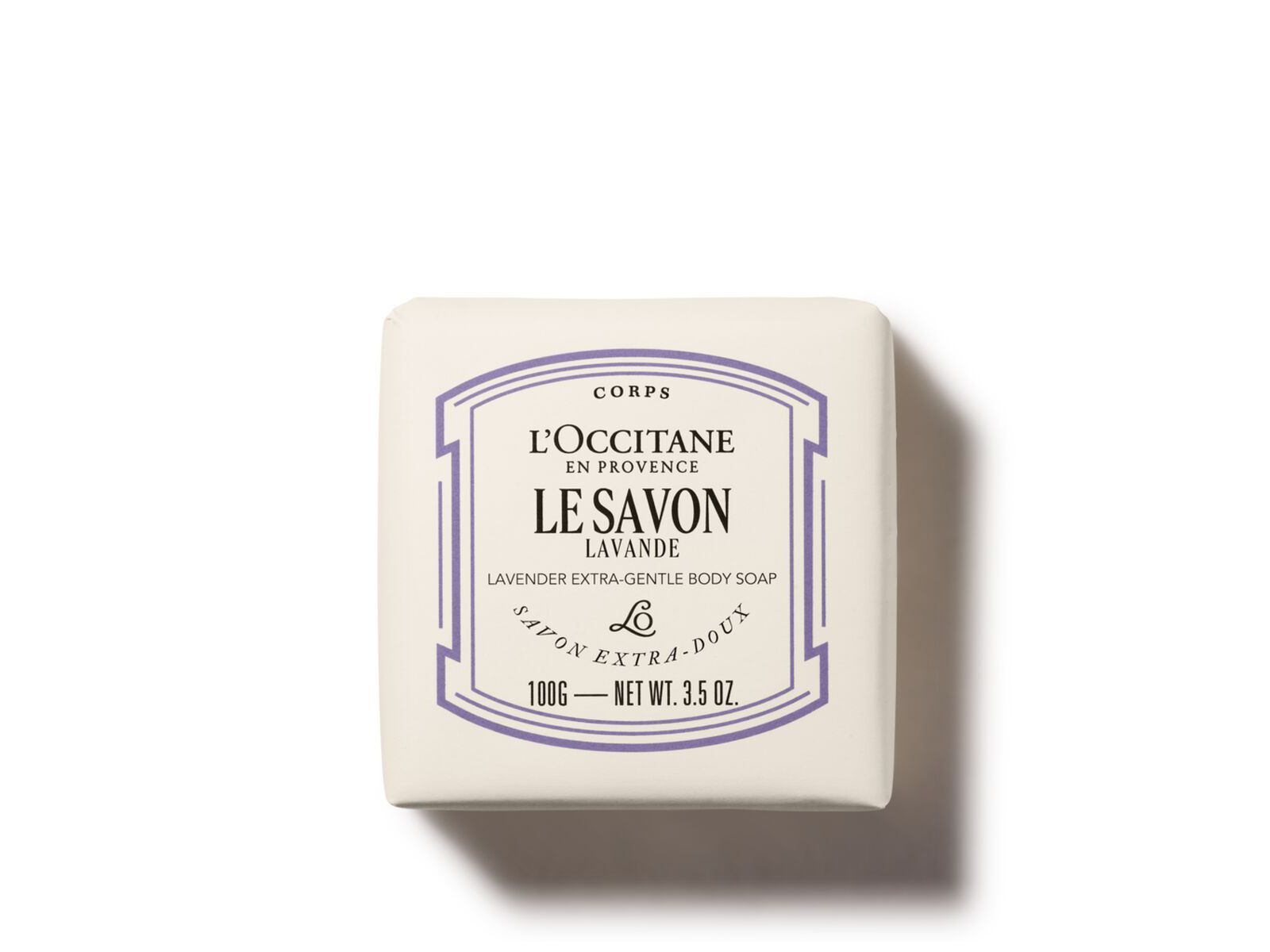 L'Occitane Le Savon Shea Lavender Extra-Gentle Body Soap 3.50 fl oz